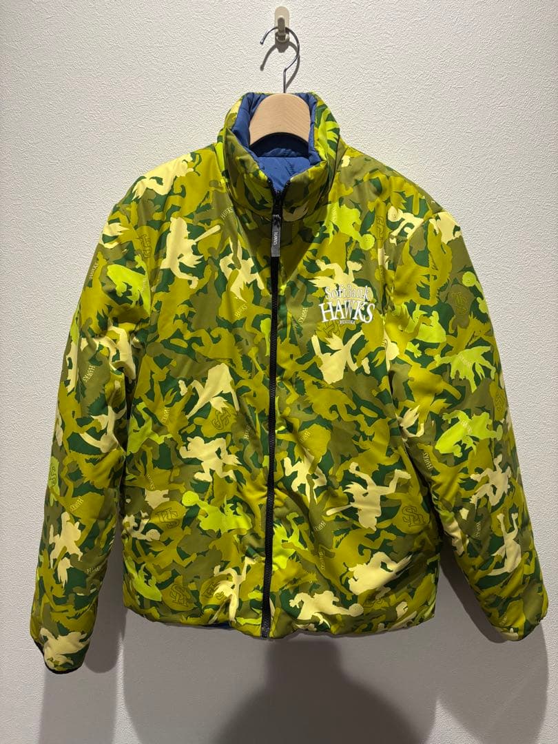 福岡ソフトバンクホークス　中綿　リバーシブル　キルティングダウンジャケットL