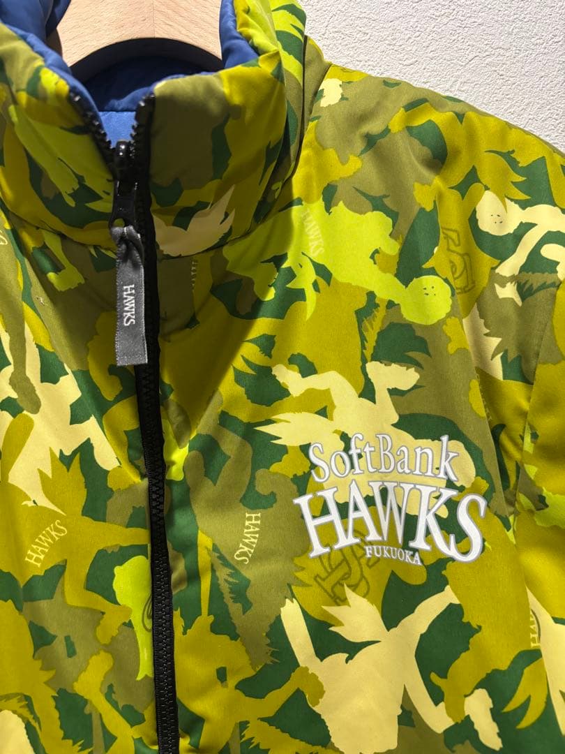 福岡ソフトバンクホークス　中綿　リバーシブル　キルティングダウンジャケットL