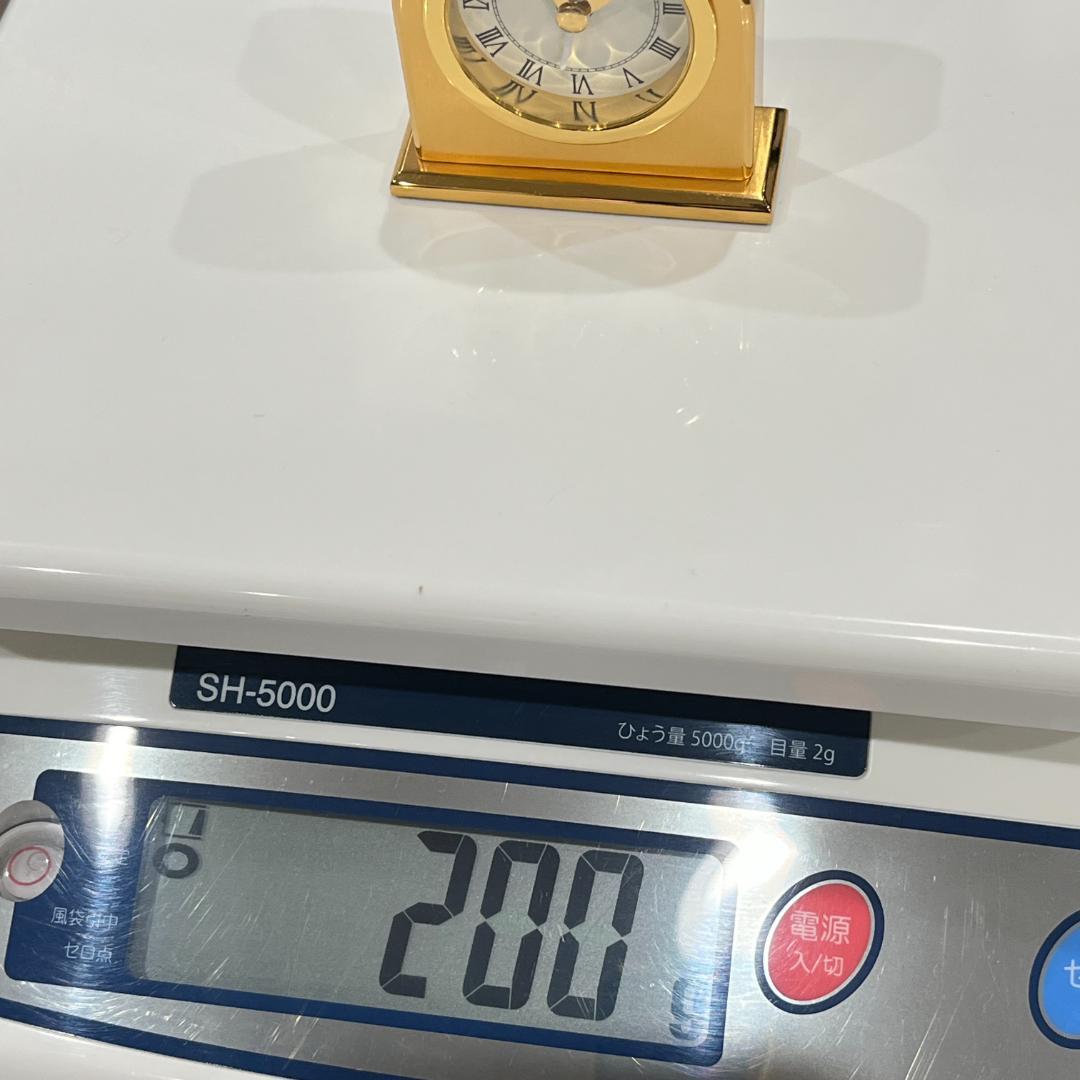 SEIKO ゴールド アーチ型置時計 200g セイコー 置き時計 アナログ 白