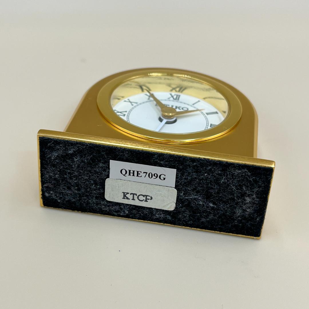 SEIKO ゴールド アーチ型置時計 200g セイコー 置き時計 アナログ 白