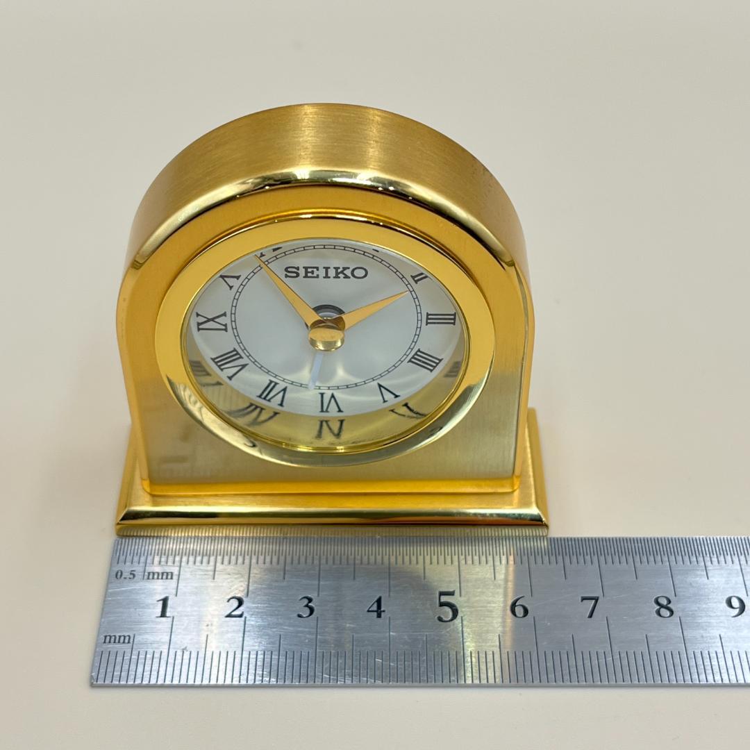 SEIKO ゴールド アーチ型置時計 200g セイコー 置き時計 アナログ 白