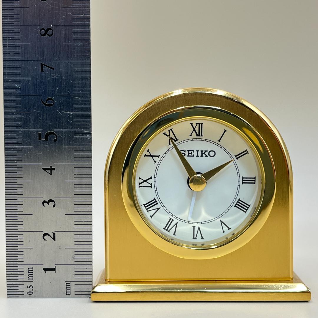 SEIKO ゴールド アーチ型置時計 200g セイコー 置き時計 アナログ 白