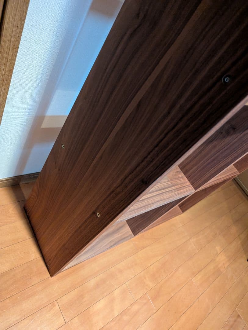 《送料込》無印良品 スタッキングシェルフ 5段×2 ウォールナット 棚 木製家具