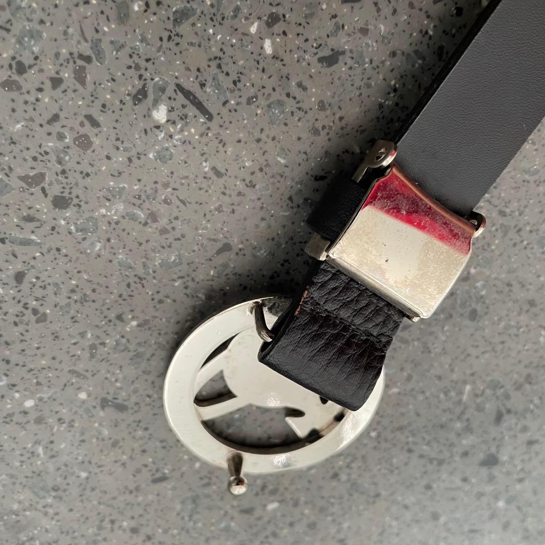 【Vivienne Westwood】オーブ　レザー　ベルト　黒　極美品