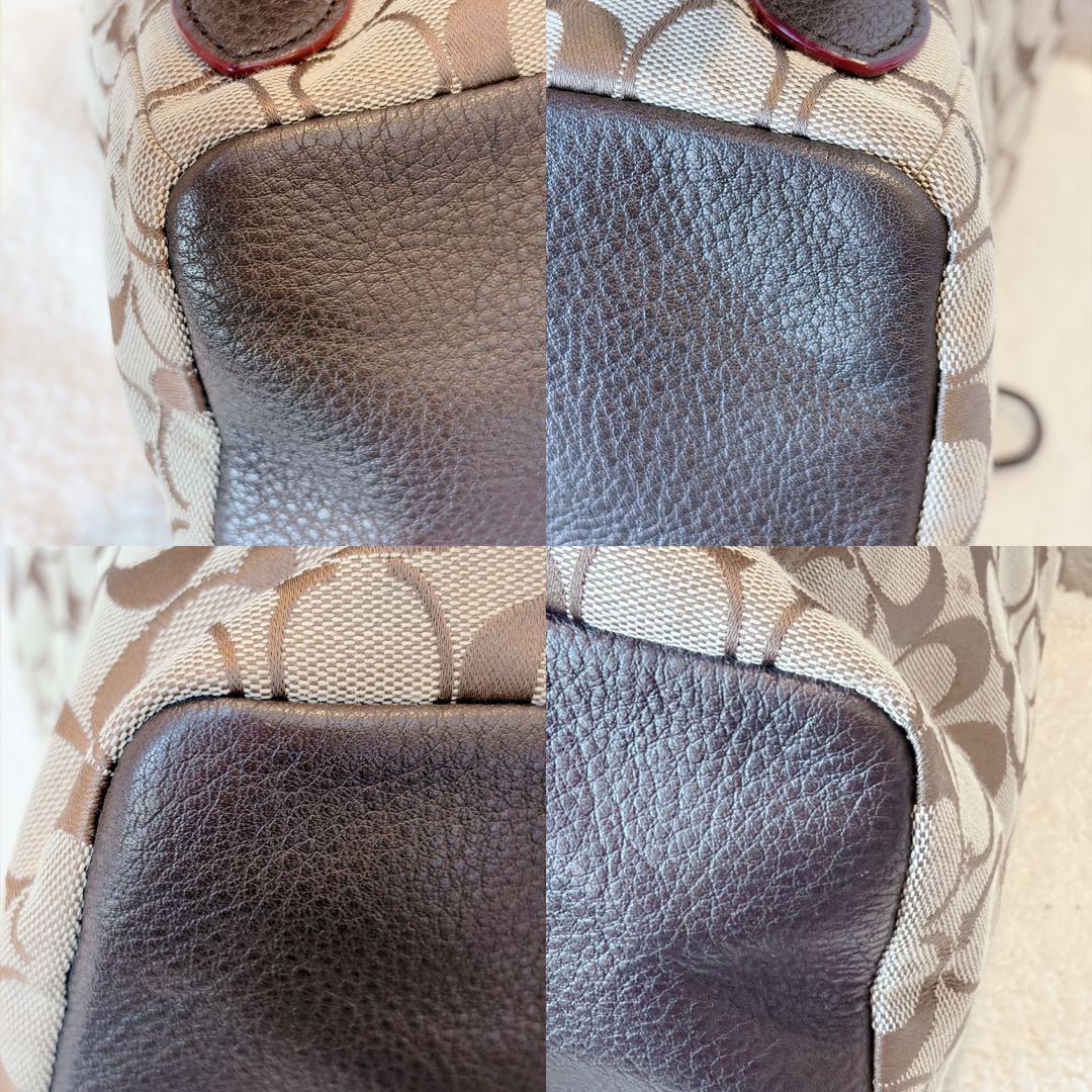 【美品 】COACH コーチ バックパック シグネチャー ターンロック リュック