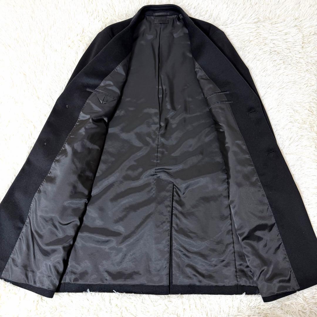 ほぼ未使用】UNIQLO 22AW カシミヤ チェスターコート ブラック L