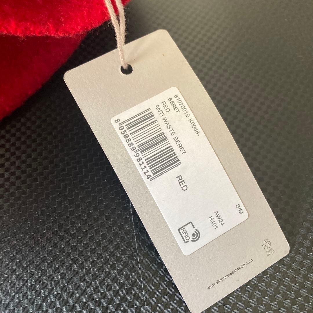 Vivienne Westwood ウール ベレー帽 レディース レッド未使用品