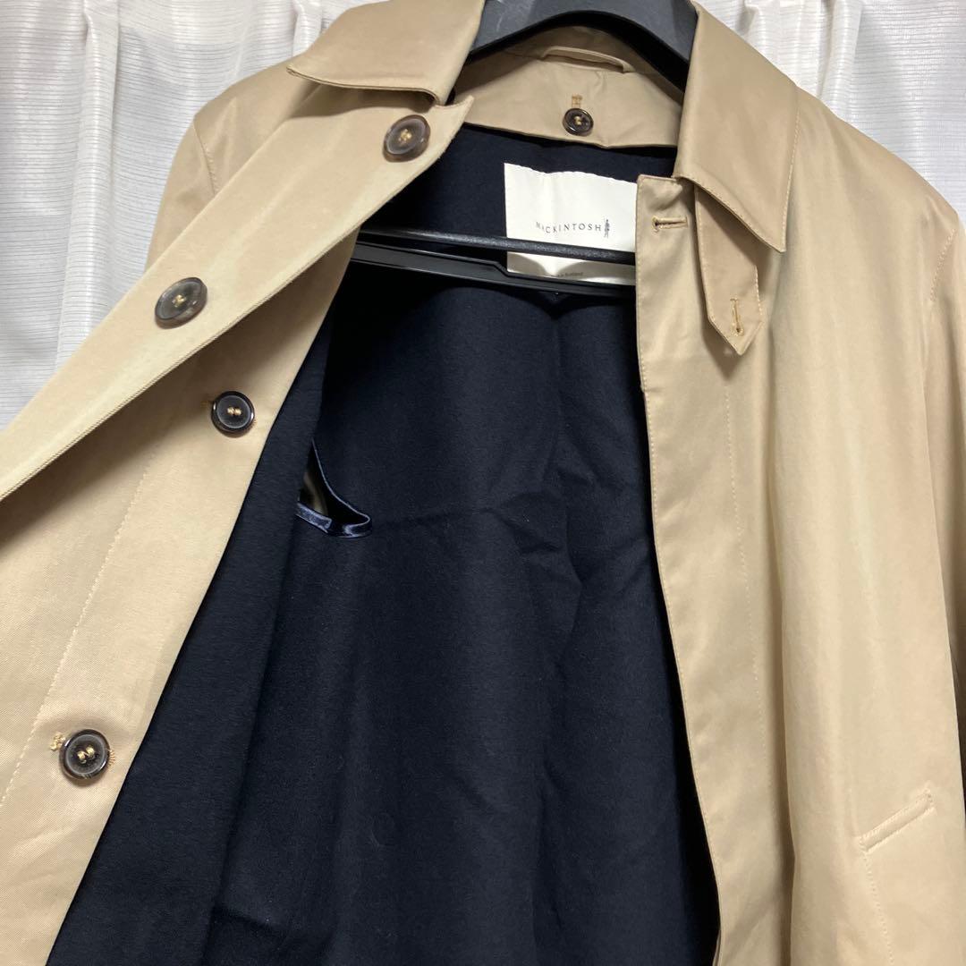 【マッキントッシュ】ウールライナー付きステンカラーコート