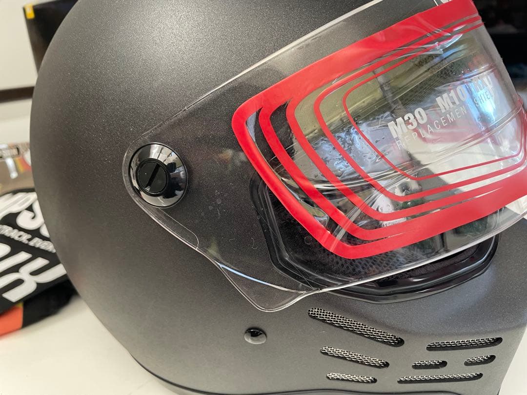 シンプソンM30ストーンブラック61㎝ ライトスモークベースミラーシールドセット