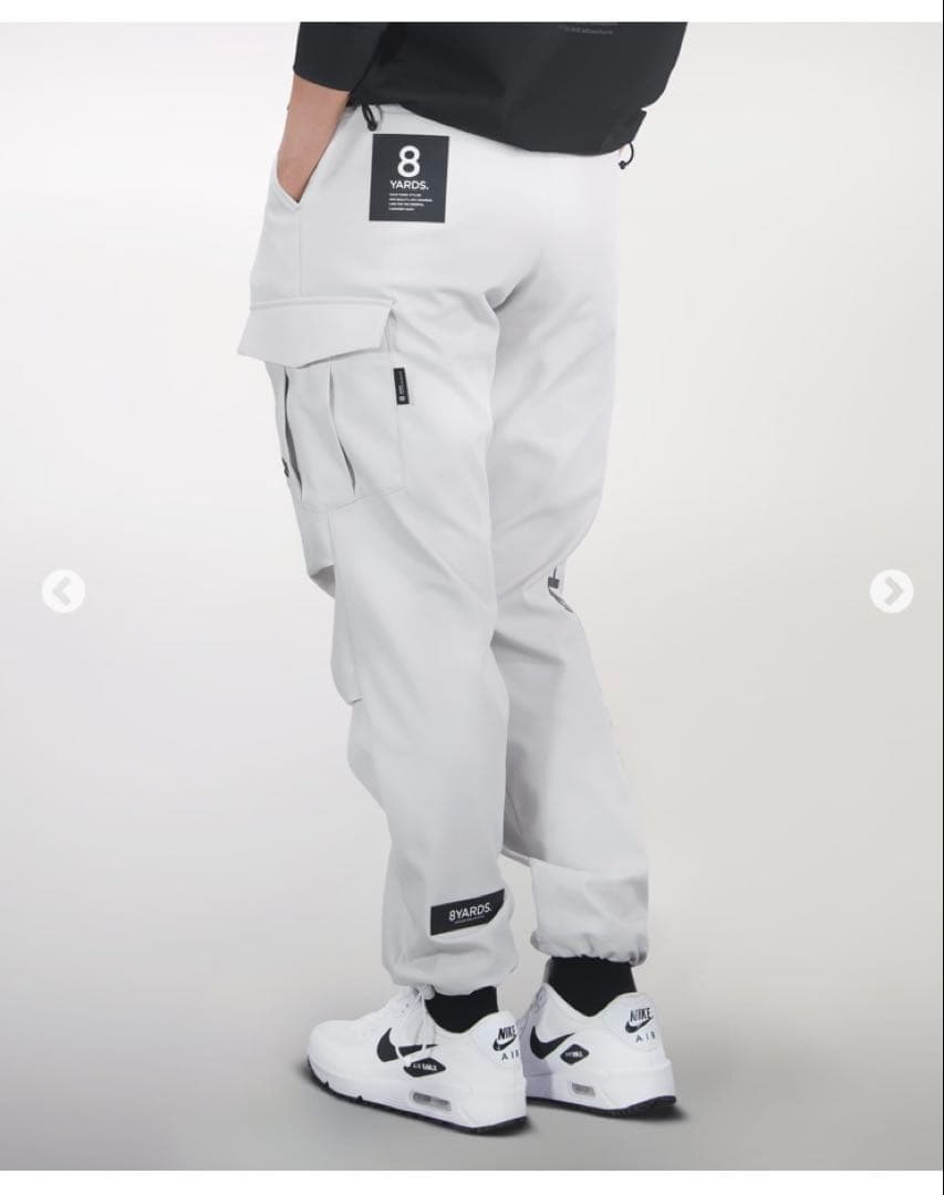 未使用】8YARDS パラシュートカーゴパンツ ホワイトスモーク秋冬仕様