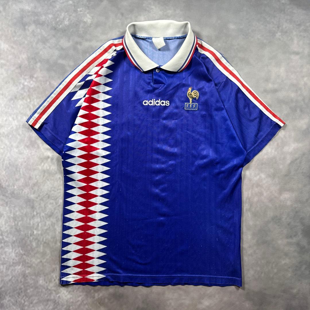 R15 古着92-94 adidasフランス代表 パパン カントナ デシャン - メルカリ