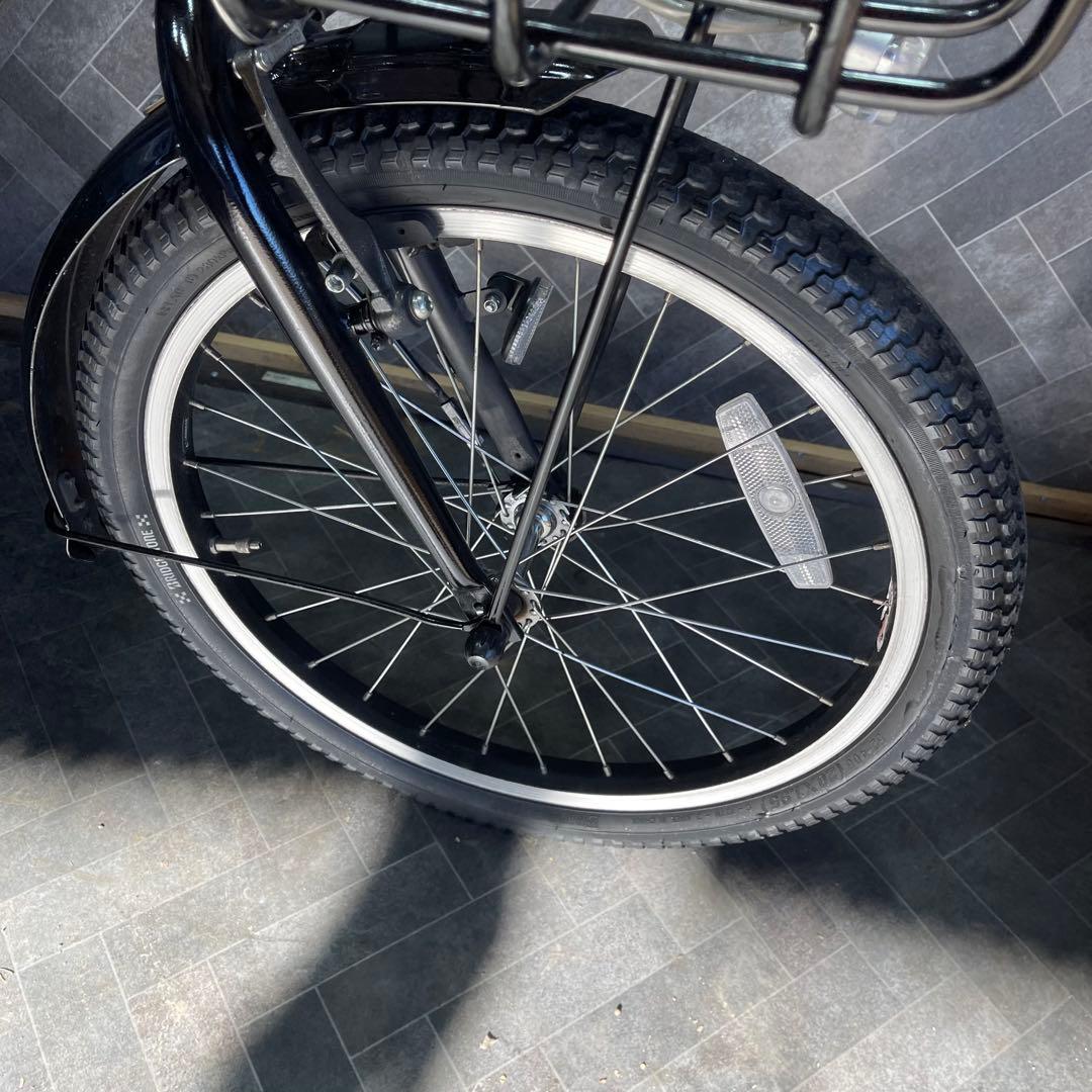 電動アシスト自転車 シティタイプ ブラック 前カゴ付き