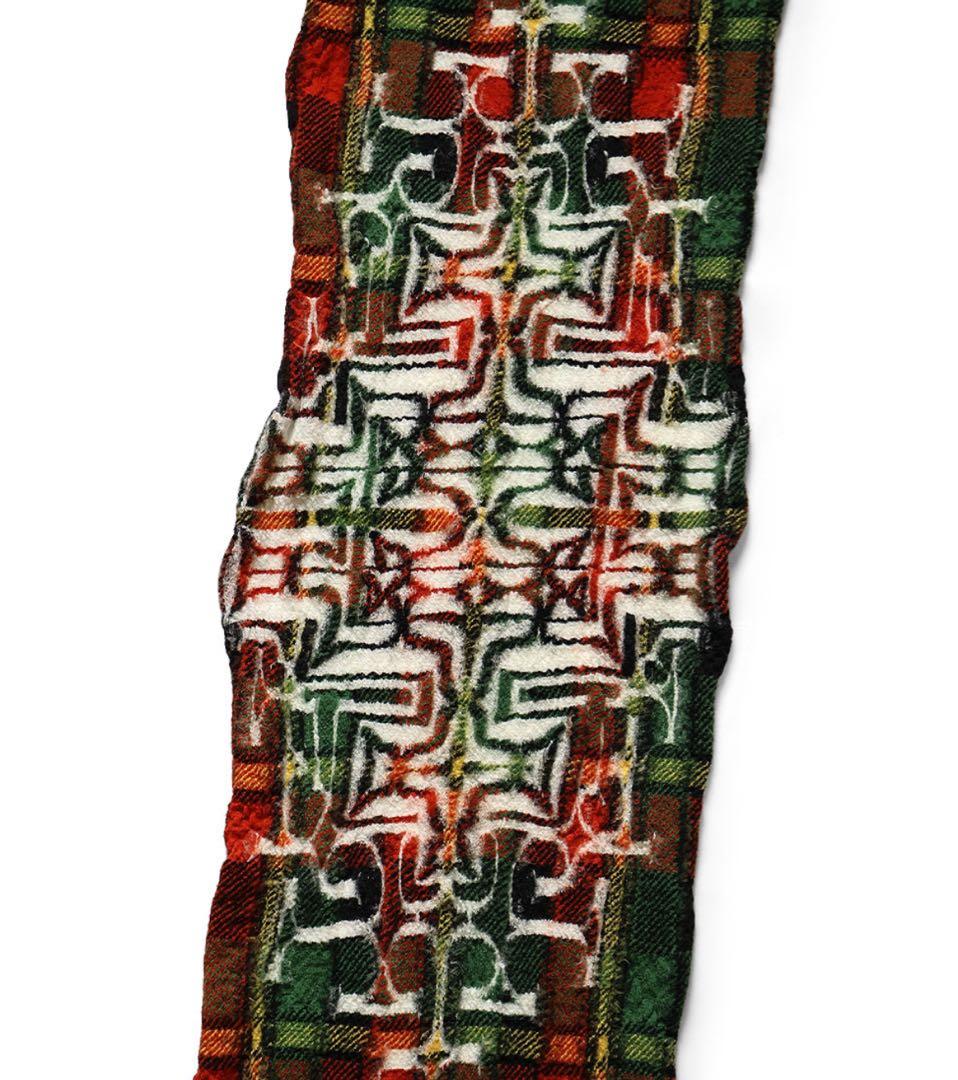 RARE‼️KAPITAL 縮絨ウール タータンアイヌHAPPYマフラー 完売