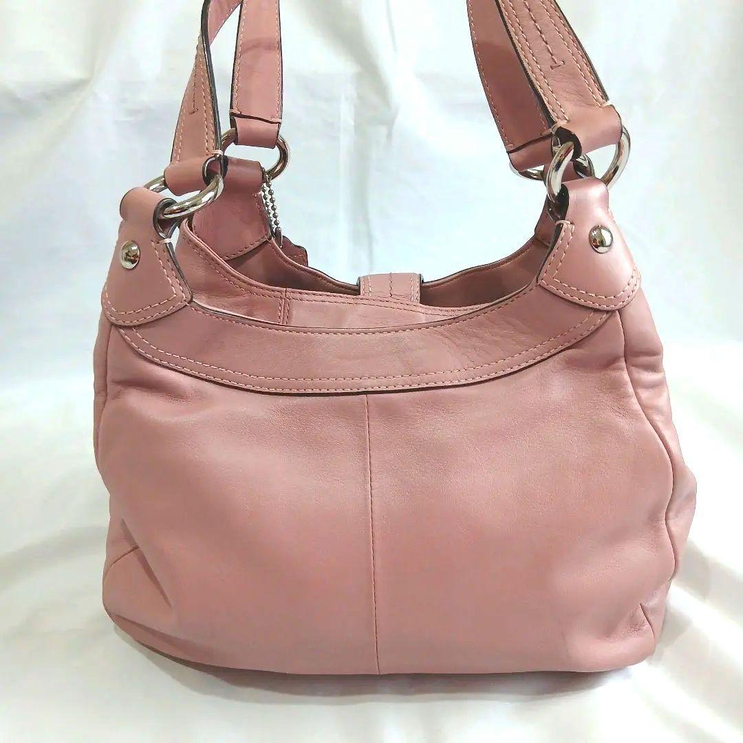 希少 コーチ ハンド ショルダーバッグ ソーホー レザー ホーボーピンクy2k