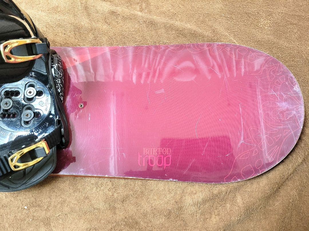 Burton Troop スノーボード カマキリ イエローバス ビンディング付き