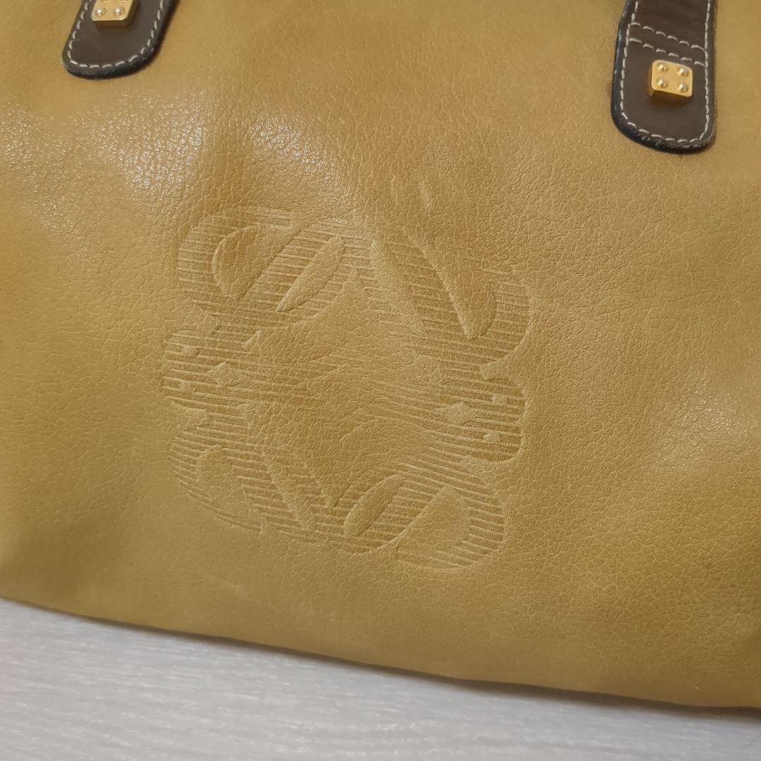 LOEWE ロエベ アナグラム ボストンバッグ スペイン製 90sVintage