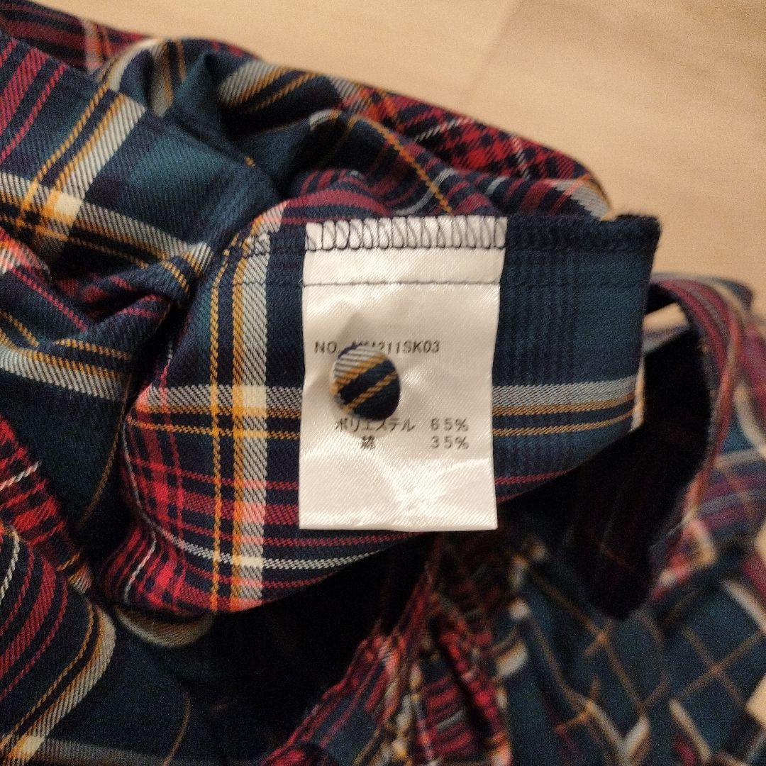 マダマダ madder madder チェック柄プリーツスカート