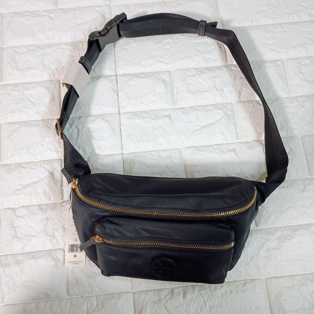 新品 TORY BURCH トリーバーチ ウエストポーチナ イロン 黒