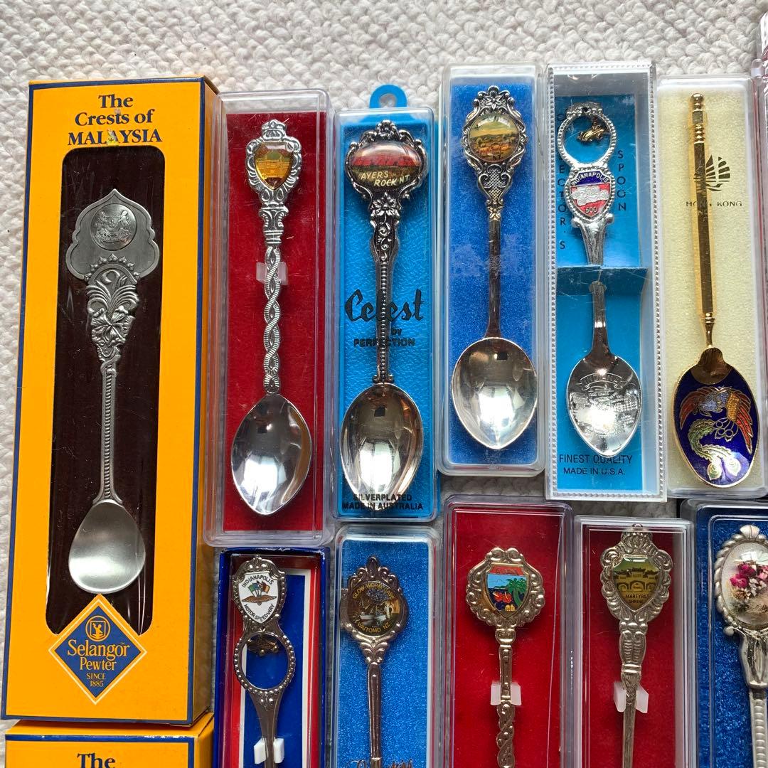 髭二重様 旅行記念 コレクターズスプーン スーベニアスプーン ほぼ箱入り36本