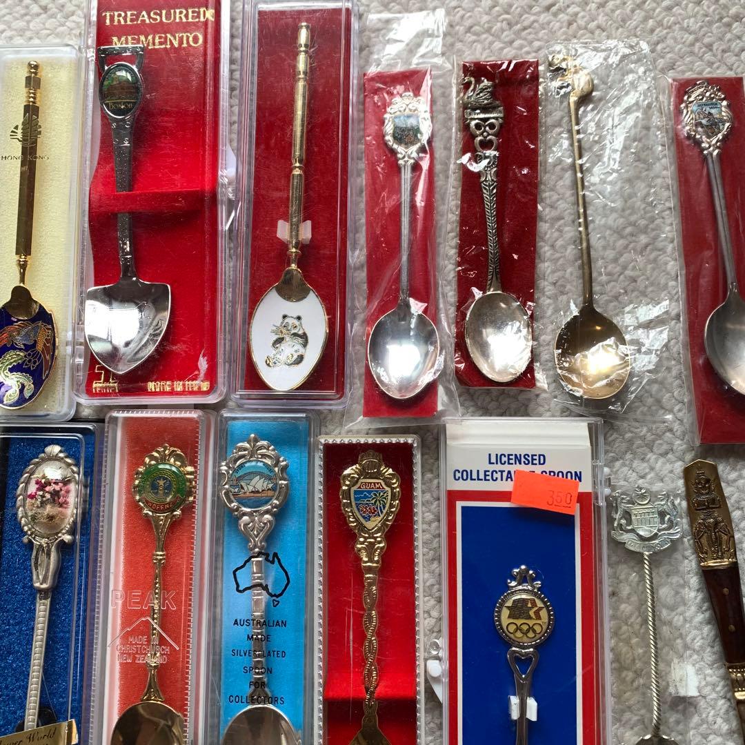 髭二重様 旅行記念 コレクターズスプーン スーベニアスプーン ほぼ箱入り36本
