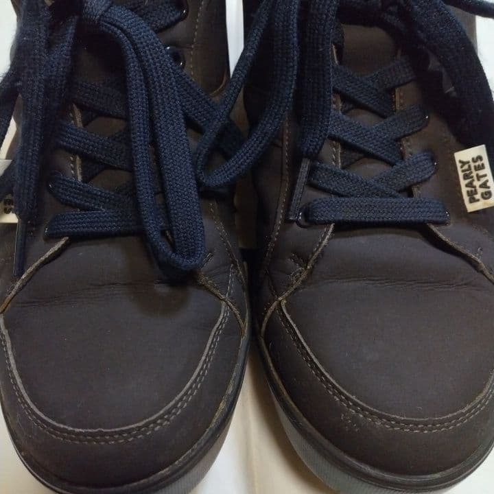 ⭐美品⭐パーリーゲイツ⭐ハイカット⭐ゴルフ⭐シューズ⭐濃紺⭐24.5⭐