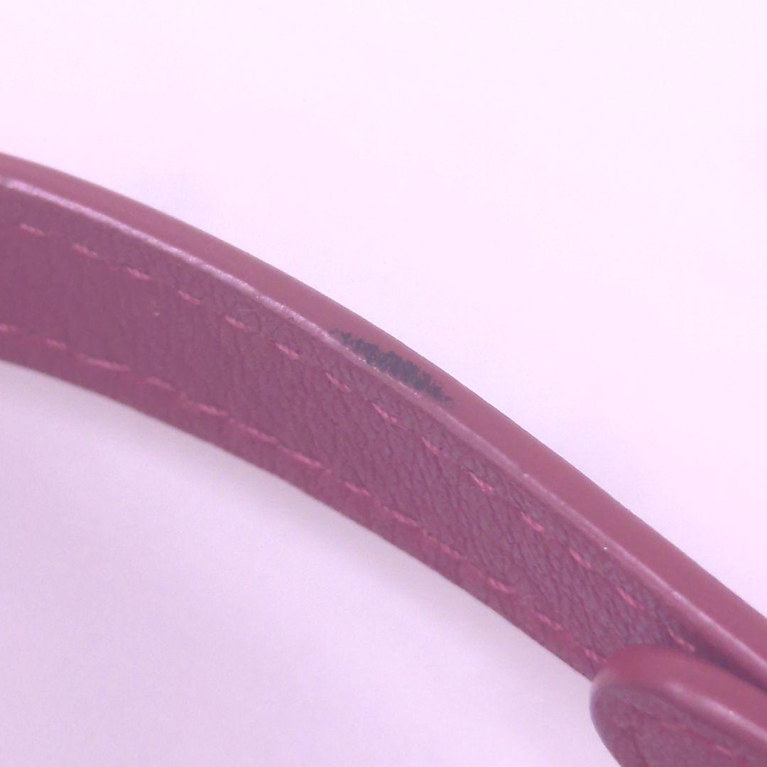 LOEWE ロエベ アナグラム レザー ミラー 鏡 ピンク スペイン製 ★レア●