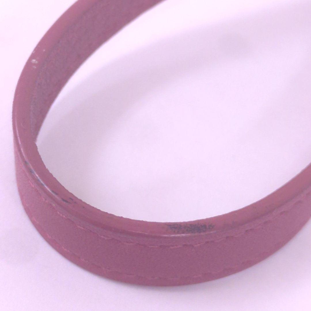 LOEWE ロエベ アナグラム レザー ミラー 鏡 ピンク スペイン製 ★レア●