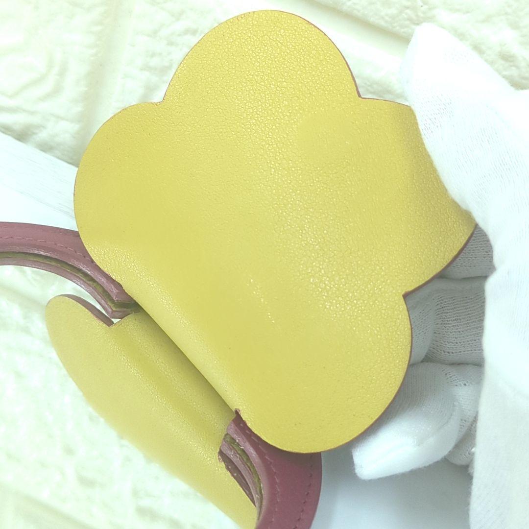 LOEWE ロエベ アナグラム レザー ミラー 鏡 ピンク スペイン製 ★レア●