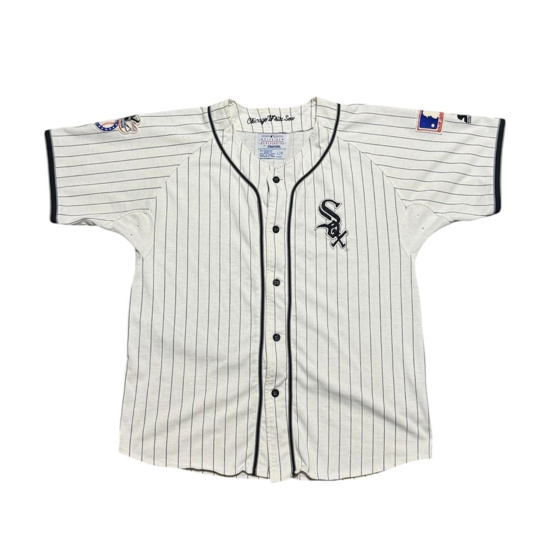 希少】90s STARTER MLB ホワイトソックス ベースボールシャツ - メルカリ
