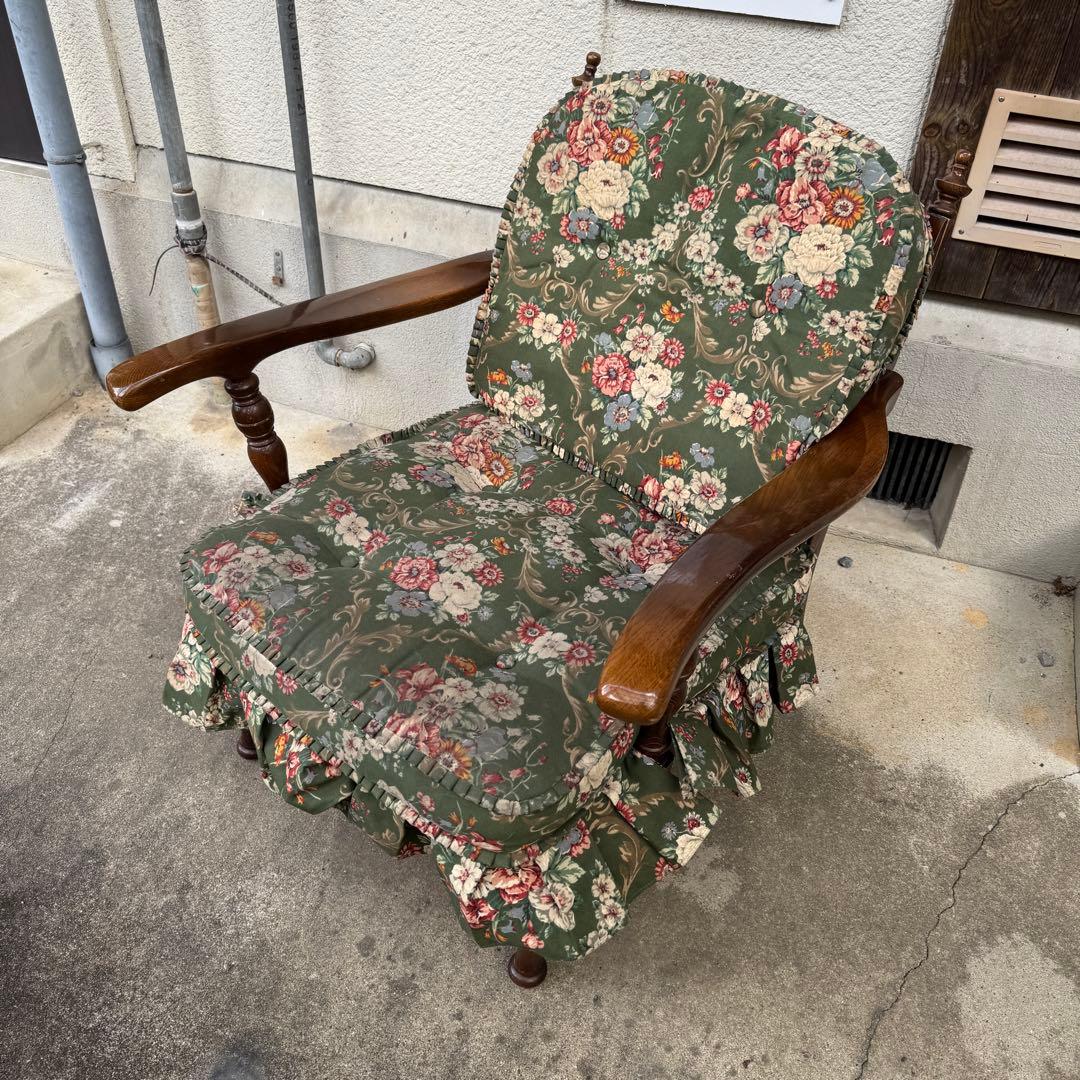 アンティーク 飛騨産業 キツツキ 穂高 一人掛け椅子 ナラ材 HIDA』飛騨