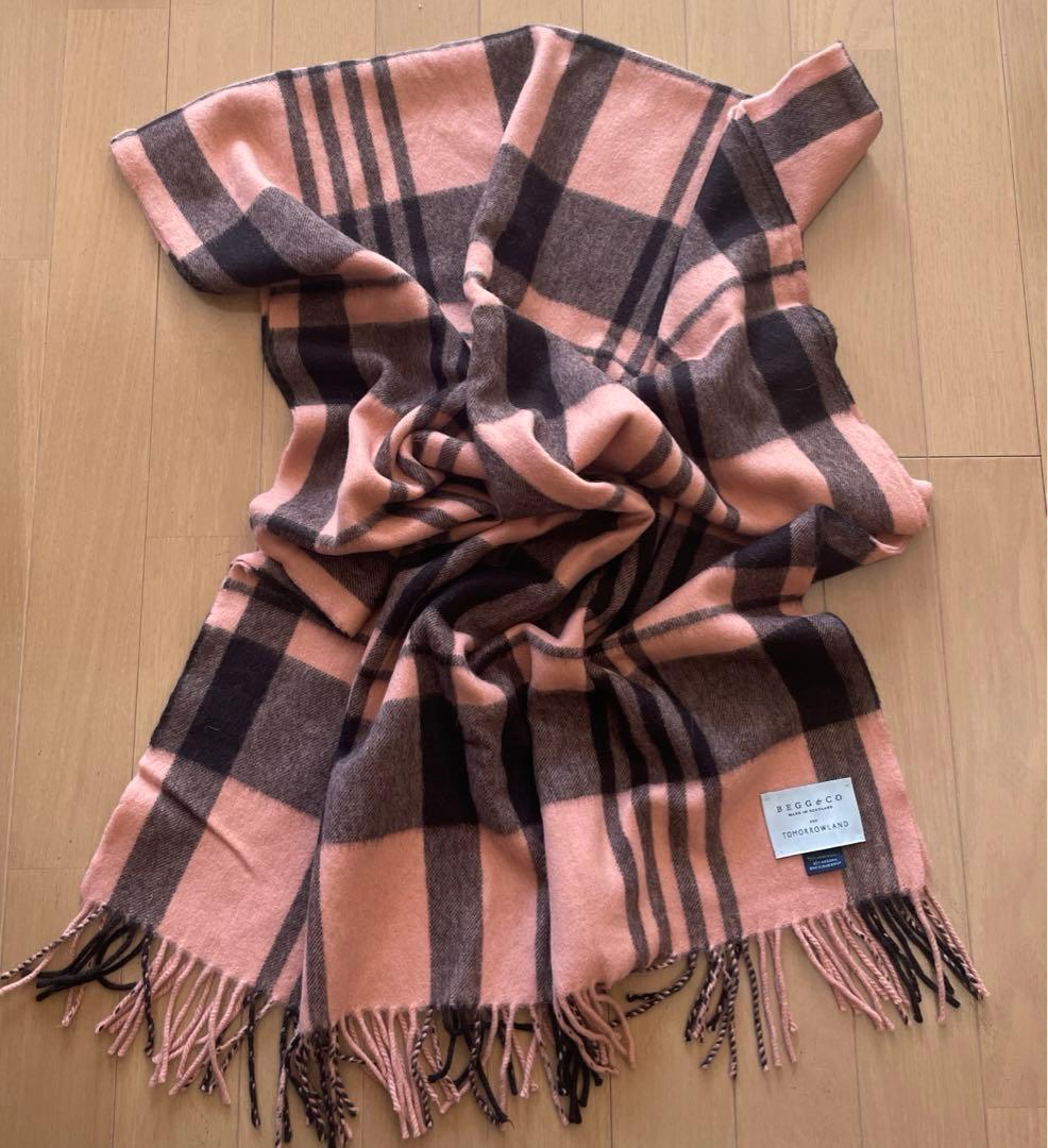 BEGG×TOMORROWLAND チェック柄ストール