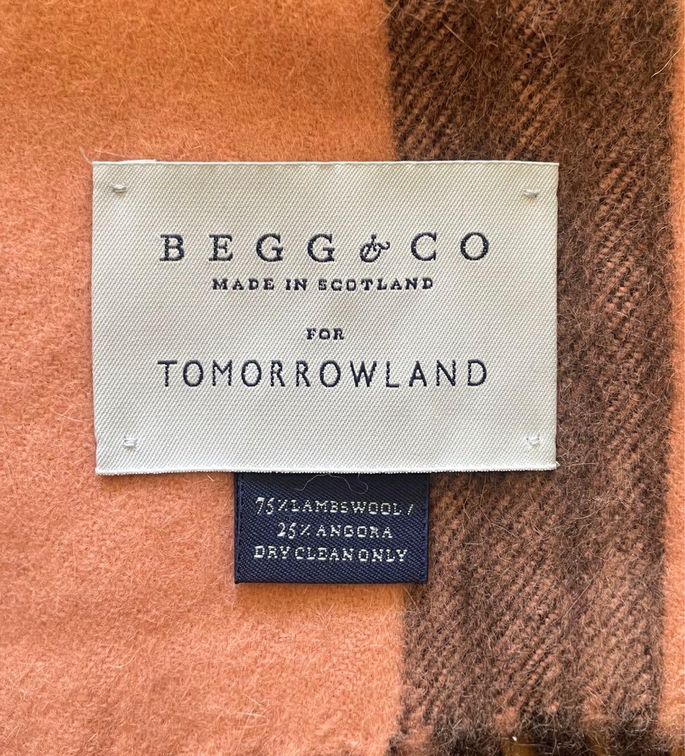 BEGG×TOMORROWLAND チェック柄ストール