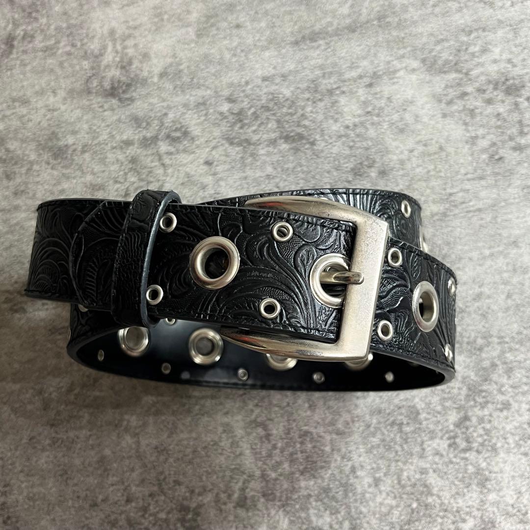 y2k archive grunge belt カービングベルト パンチング