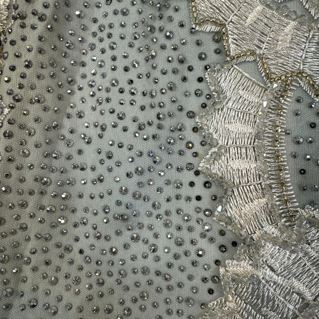 ★要プロフ確認★あなばら いづみ様 ライトブルー オフショルダー刺繍ドレス