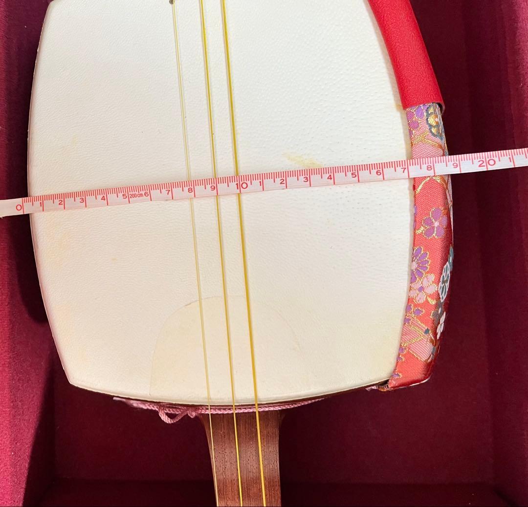 三味線 細棹 和楽器 弦楽器 本体 ハードケース 付属品付