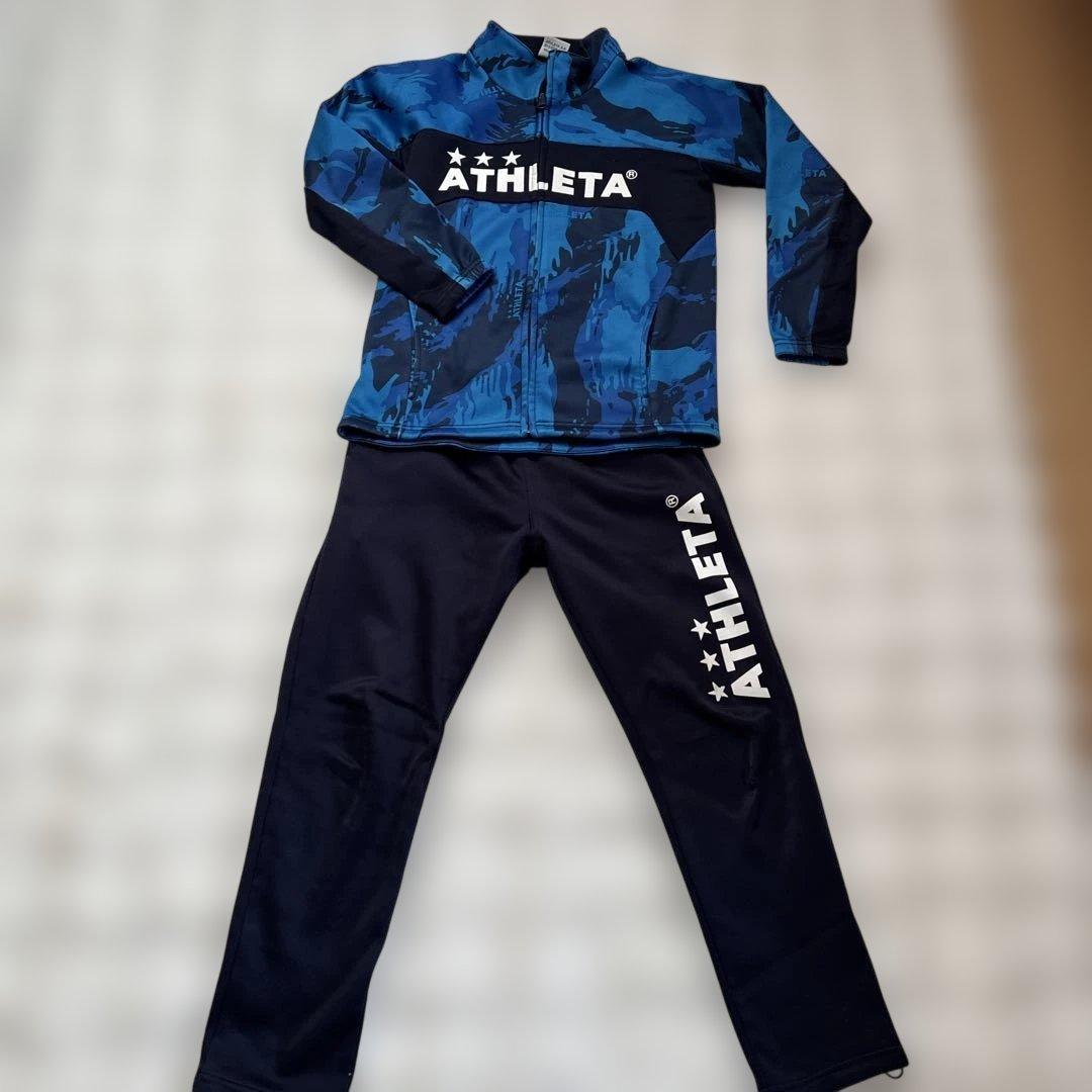 ATHLETA アスレタ迷彩柄ジャージ上下セット裏起毛 140 - メルカリ