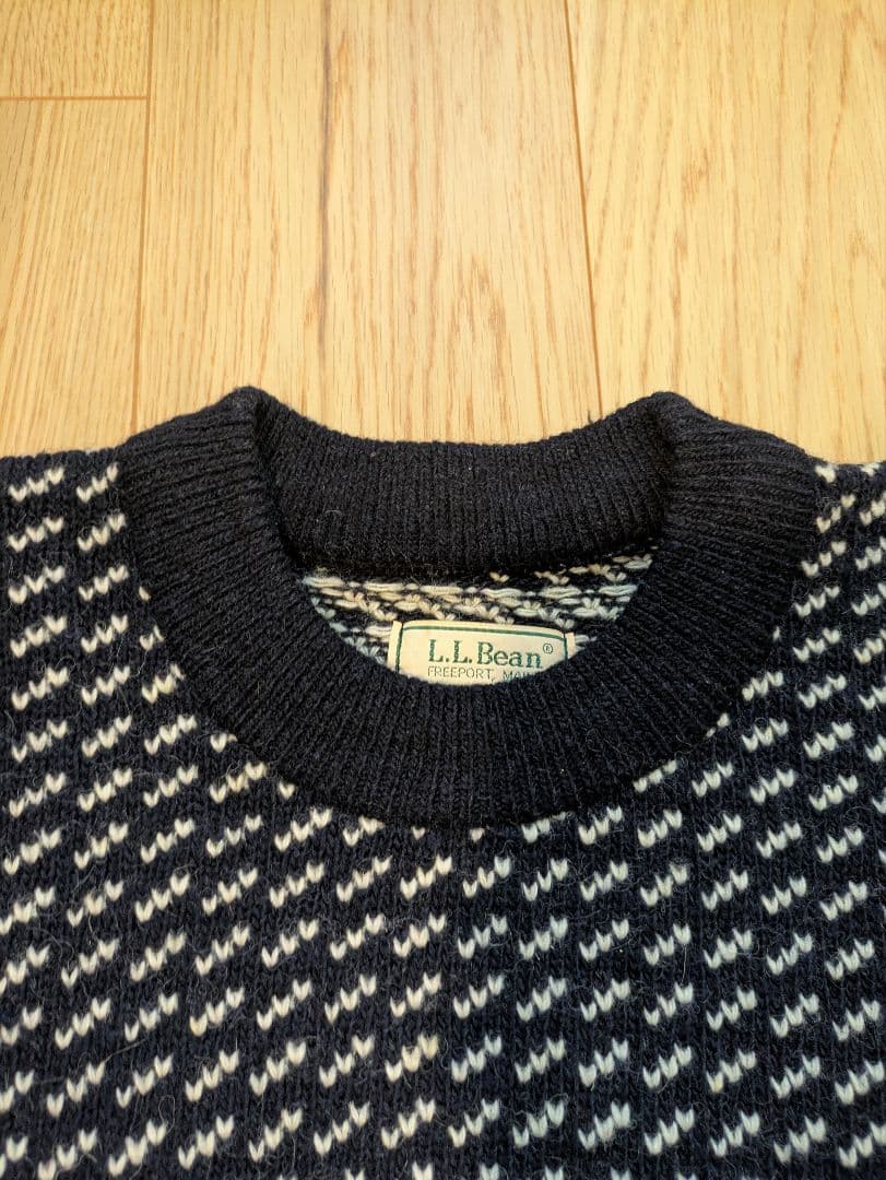 L.L.Bean バーズアイセーター ノルウェー製 XXL