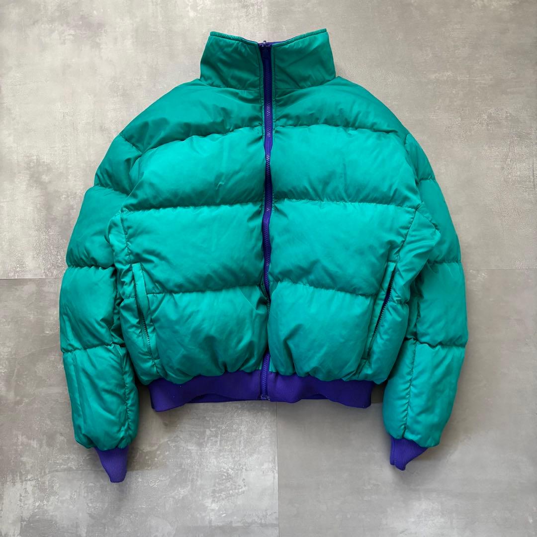 90s Columbia コロンビア ダウンジャケット パフ リバーシブル 肉厚