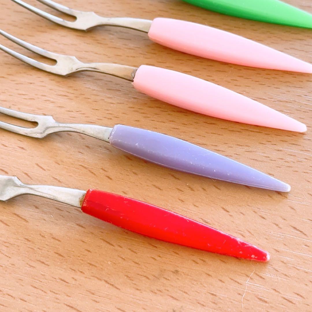 1960年代 レトロ 姫フォーク デザートフォーク 8本セット昭和レトロ