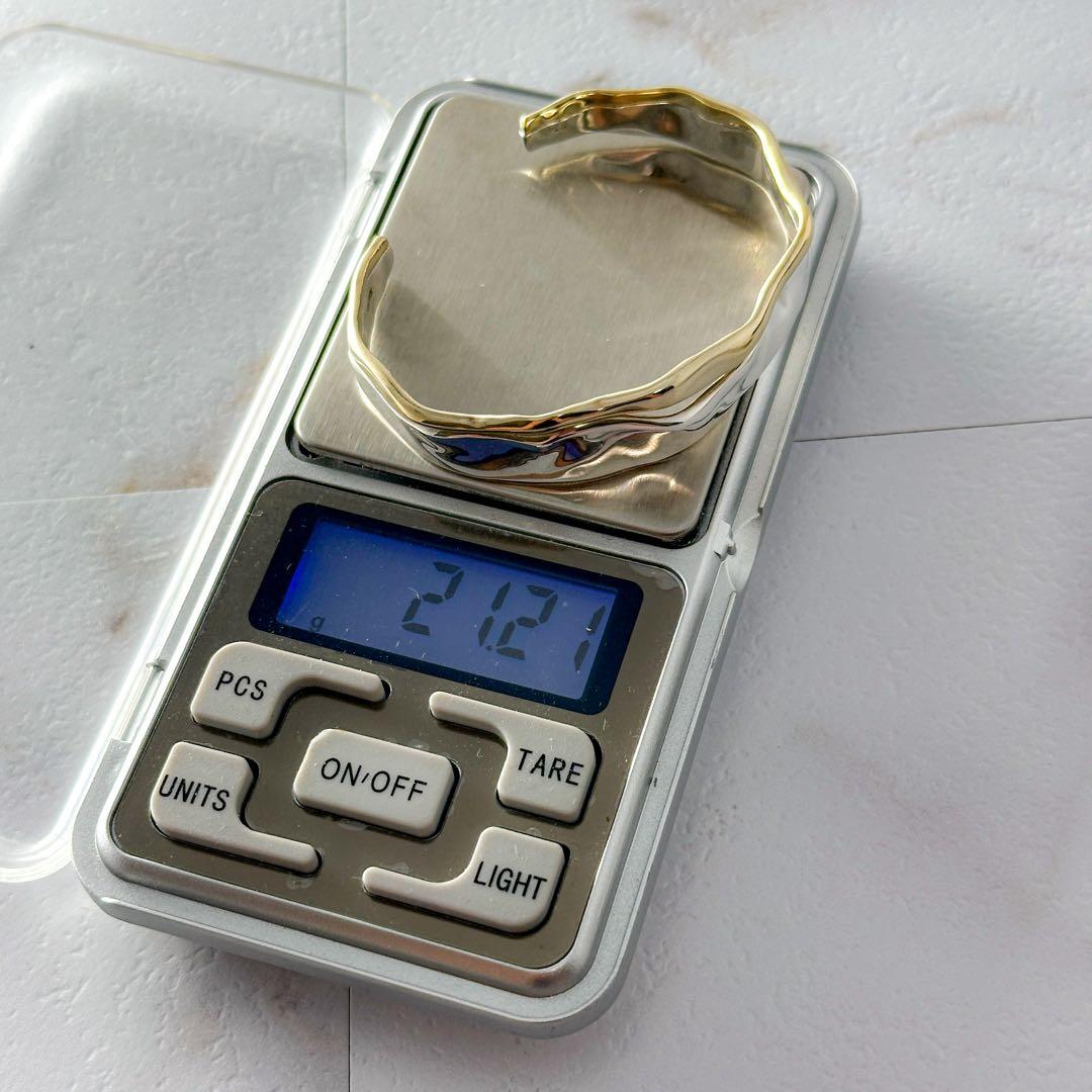 廃盤 agete シルバーバングル コンビカラー シルバー ゴールド