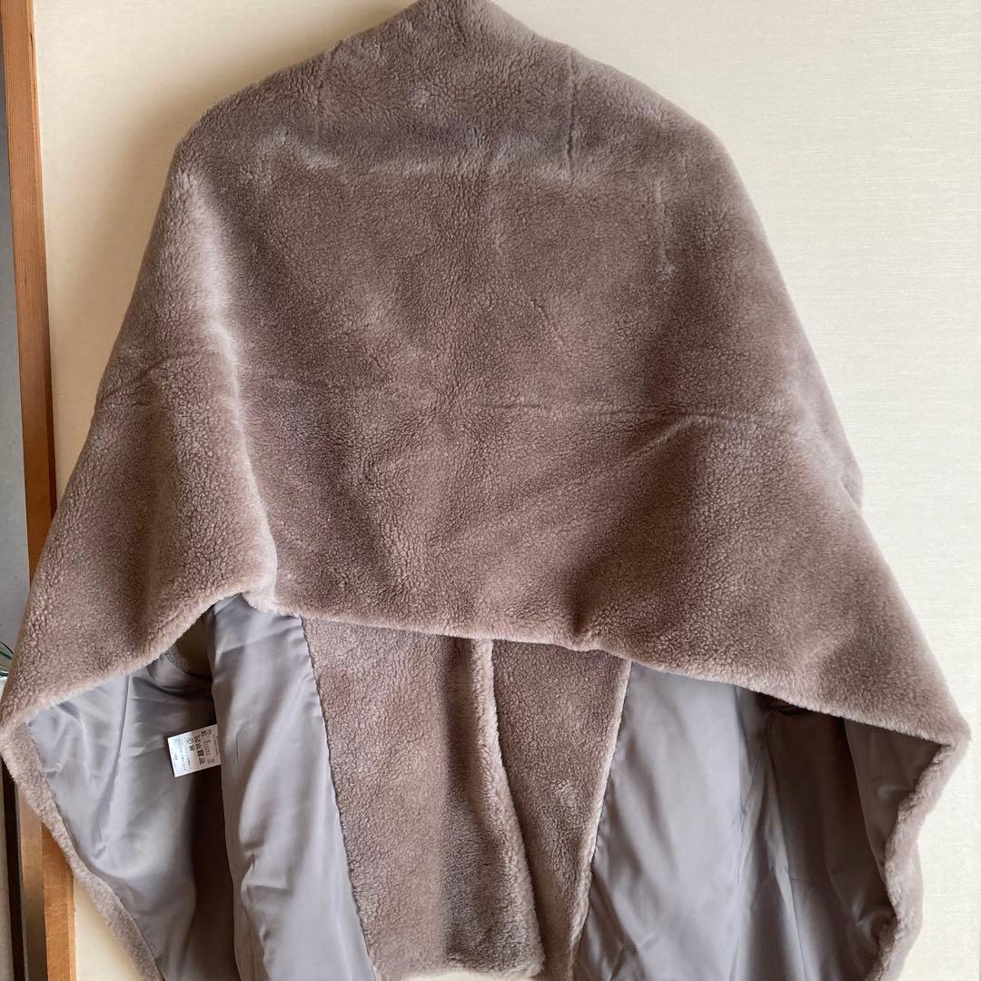 ソージュ　ウール100%ベージュ ケープストール