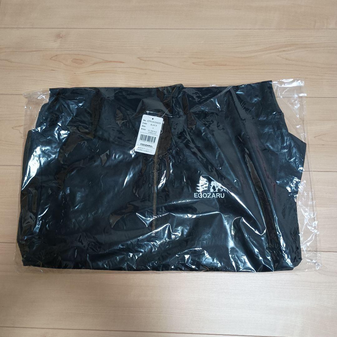 【新品未開封品】エゴザル　黒　ハーフジップ　スウェット　S