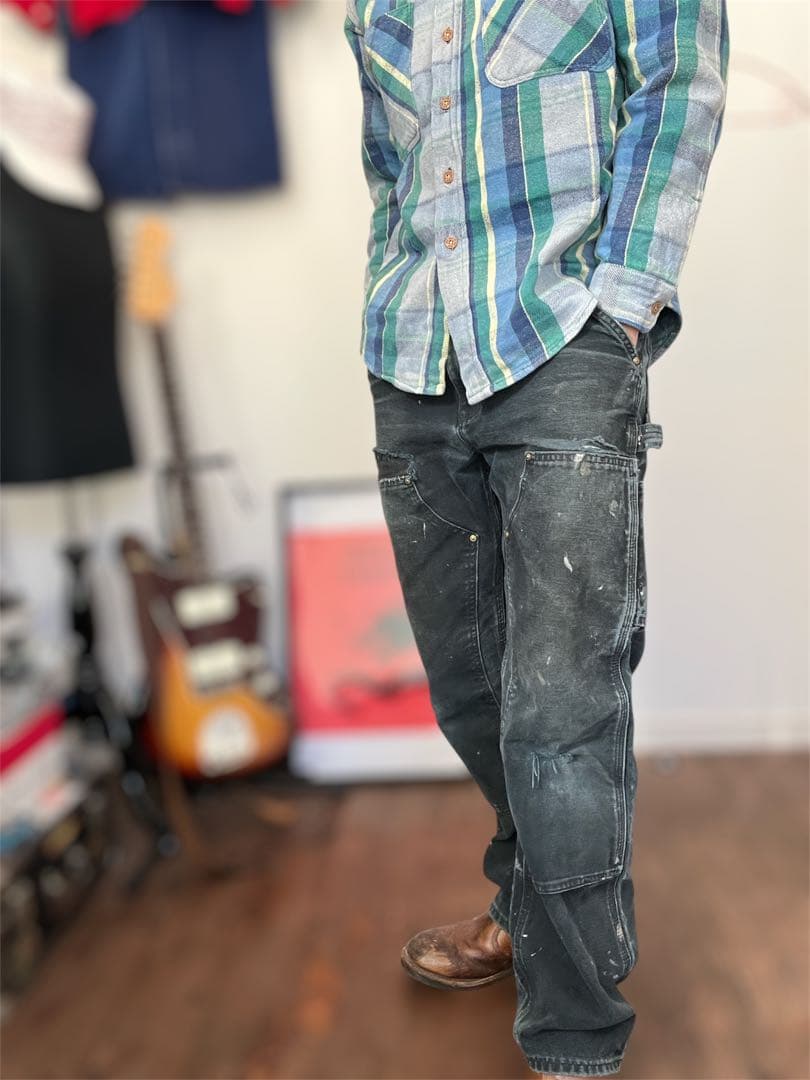 carharttダブルニーカーハートペインターパンツUSA製32×30