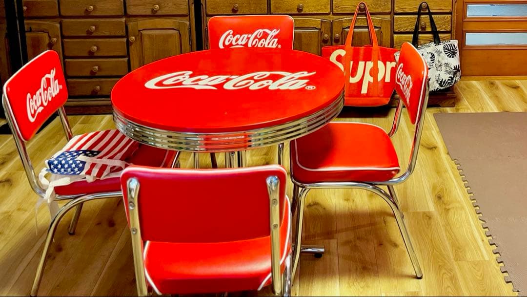 Coca-Cola テーブルと椅子セットレア物!!Yahoo!オークション