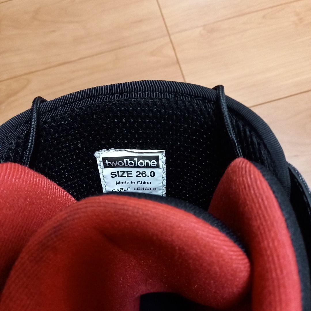 スノーボードブーツ BOAシステム 26.0cm ブラック/レッド