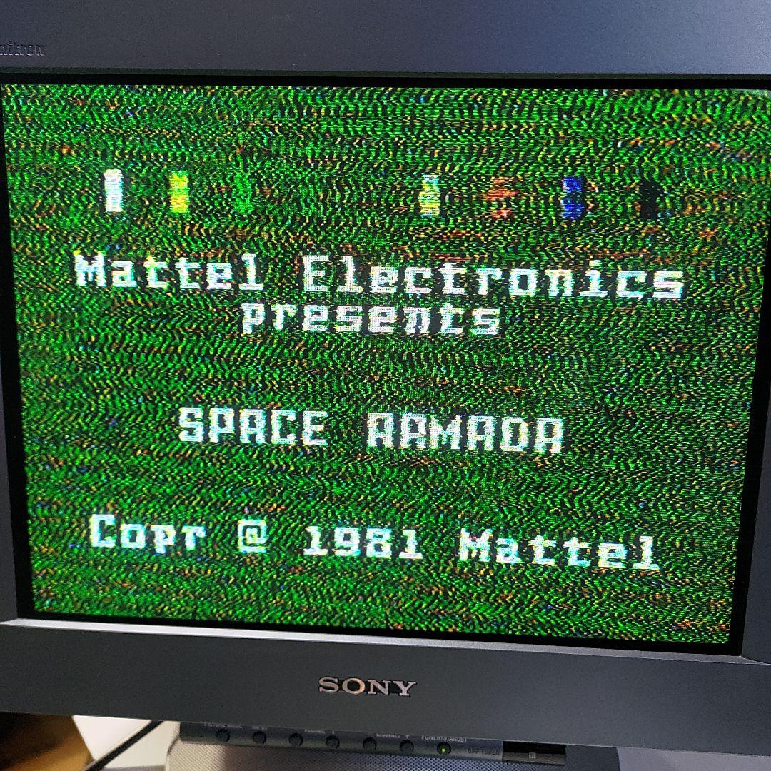 ★箱説付き★バンダイ国内版インテレビジョン本体&ソフト3本つき　中古動作品現状渡