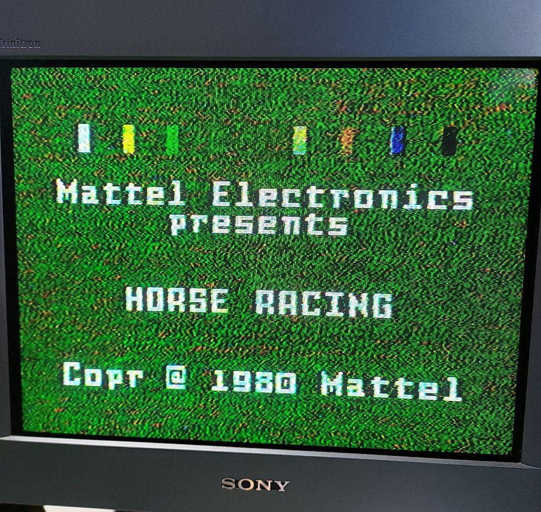 ★箱説付き★バンダイ国内版インテレビジョン本体&ソフト3本つき　中古動作品現状渡