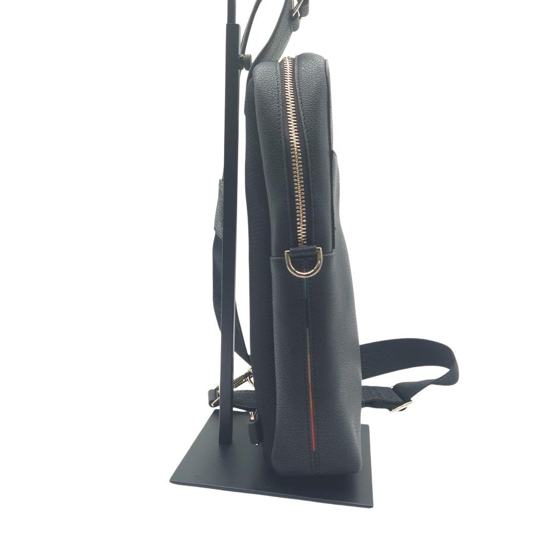 【美品】ポールスミス　レザー　ボディバッグ　ショルダーバック　ストライプ