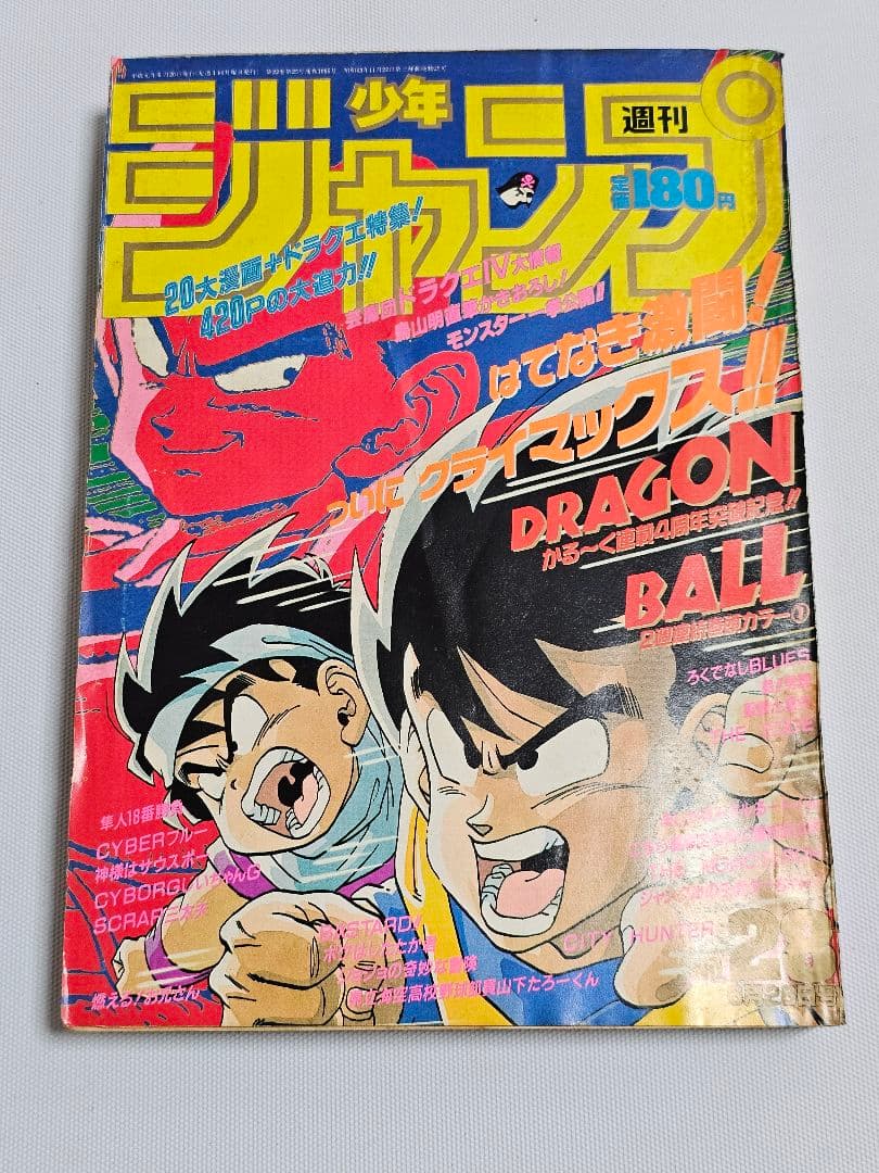 当時物 週刊少年ジャンプ 1989年 28号 ドラゴンボール 表紙 巻頭カラー