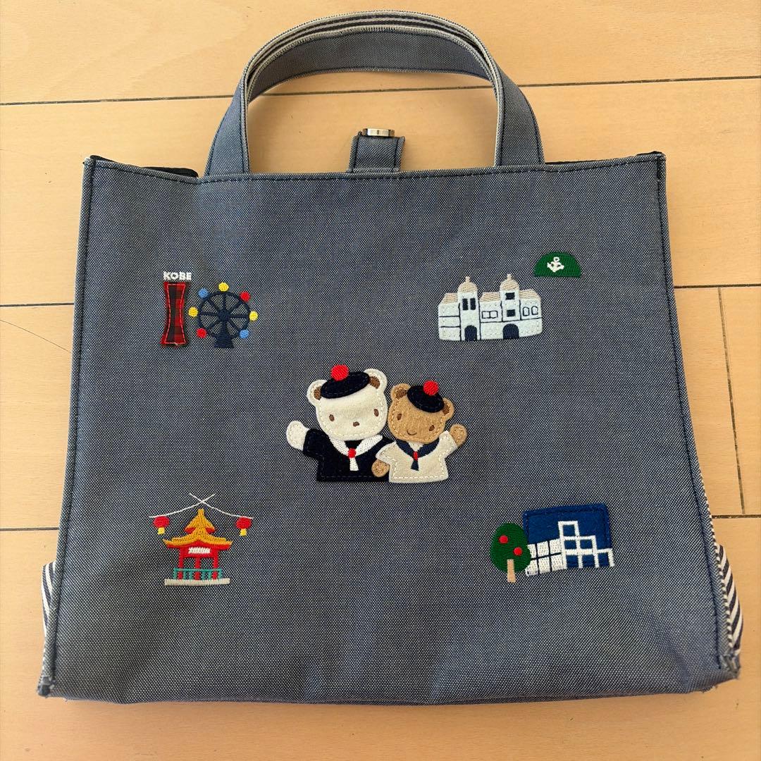 familiar クマ 刺繍 トートバッグ ファミリア ふるさと - メルカリ